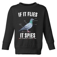 If It Flies It Spies Bionic Information Recording Drone Toddler Sweatshirt