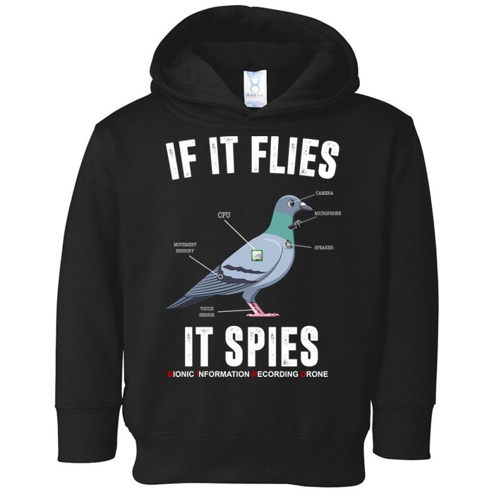 If It Flies It Spies Bionic Information Recording Drone Toddler Hoodie