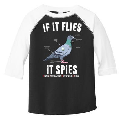 If It Flies It Spies Bionic Information Recording Drone Toddler Fine Jersey T-Shirt