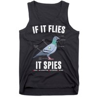 If It Flies It Spies Bionic Information Recording Drone Tank Top