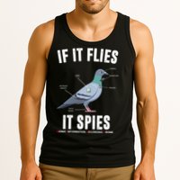 If It Flies It Spies Bionic Information Recording Drone Tank Top