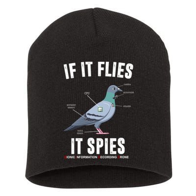 If It Flies It Spies Bionic Information Recording Drone Short Acrylic Beanie