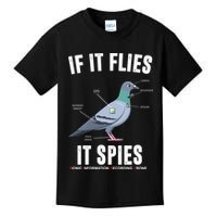 If It Flies It Spies Bionic Information Recording Drone Kids T-Shirt