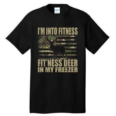 IM Into Fitness FitNess Deer In My Freezer Tall T-Shirt