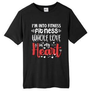 Im Into Fitness Fitness Whole Love In My Heart Valentine Gift Tall Fusion ChromaSoft Performance T-Shirt