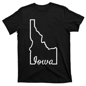 Idaho Iowa Funny Geography Mix Up Joke Idawa State Pride T-Shirt