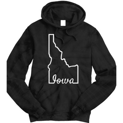 Idaho Iowa Funny Geography Mix Up Joke Idawa State Pride Tie Dye Hoodie