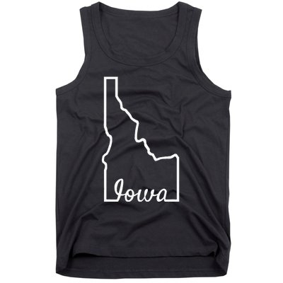 Idaho Iowa Funny Geography Mix Up Joke Idawa State Pride Tank Top