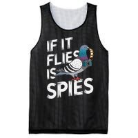 If It Flies It Spie.S Pigeon Bird Mesh Reversible Basketball Jersey Tank