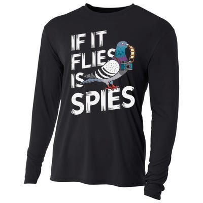 If It Flies It Spie.S Pigeon Bird Cooling Performance Long Sleeve Crew