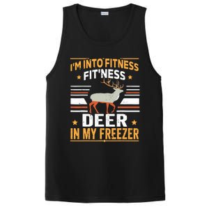 IM Into Fitness Deer Freezer Funny Dad Hunter Deer Hunting PosiCharge Competitor Tank