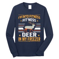 IM Into Fitness Deer Freezer Funny Dad Hunter Deer Hunting Long Sleeve Shirt