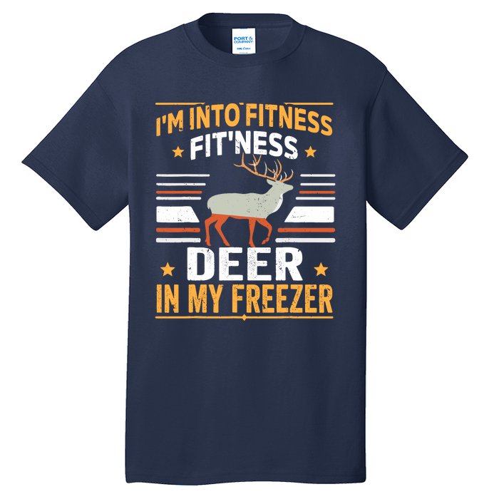 IM Into Fitness Deer Freezer Funny Dad Hunter Deer Hunting Tall T-Shirt