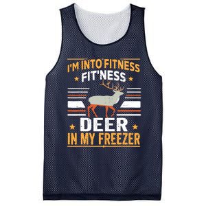 IM Into Fitness Deer Freezer Funny Dad Hunter Deer Hunting Mesh Reversible Basketball Jersey Tank