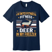 IM Into Fitness Deer Freezer Funny Dad Hunter Deer Hunting Premium T-Shirt