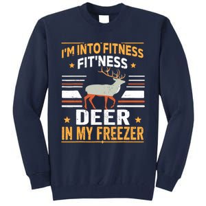 IM Into Fitness Deer Freezer Funny Dad Hunter Deer Hunting Tall Sweatshirt