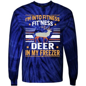 IM Into Fitness Deer Freezer Funny Dad Hunter Deer Hunting Tie-Dye Long Sleeve Shirt