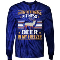 IM Into Fitness Deer Freezer Funny Dad Hunter Deer Hunting Tie-Dye Long Sleeve Shirt