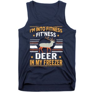 IM Into Fitness Deer Freezer Funny Dad Hunter Deer Hunting Tank Top