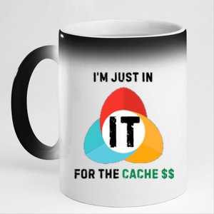 In It For The Cache$$ 11oz Black Color Changing Mug