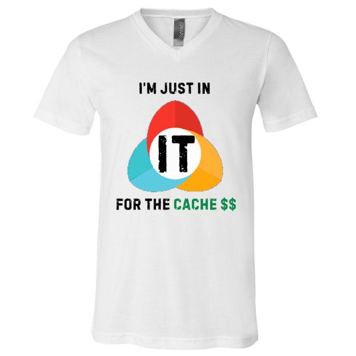 In It For The Cache$$ V-Neck T-Shirt