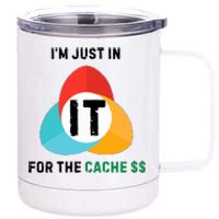 In It For The Cache$$ 12 oz Stainless Steel Tumbler Cup