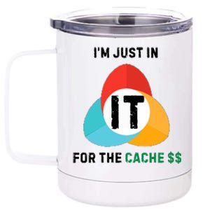 In It For The Cache$$ 12 oz Stainless Steel Tumbler Cup