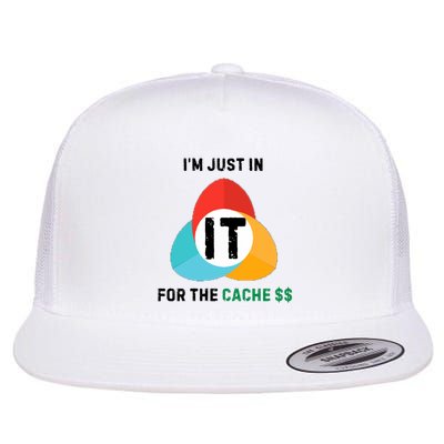 In It For The Cache$$ Flat Bill Trucker Hat