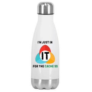 In It For The Cache$$ Stainless Steel Insulated Water Bottle