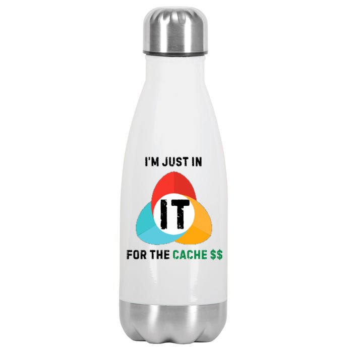 In It For The Cache$$ Stainless Steel Insulated Water Bottle