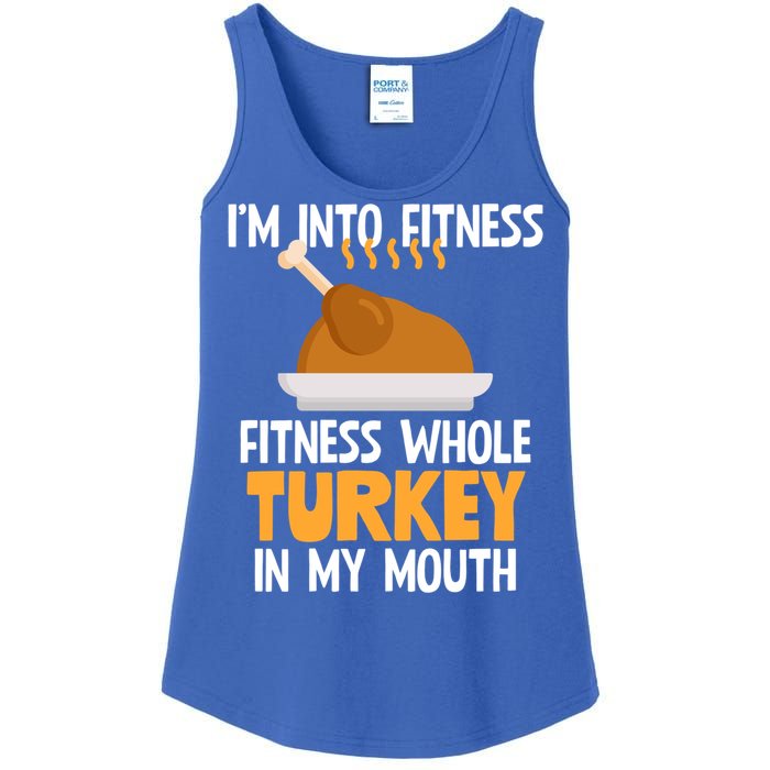 IM Into Fitness Whole Turkey In My Mouth Thanksgiving Gift Ladies Essential Tank