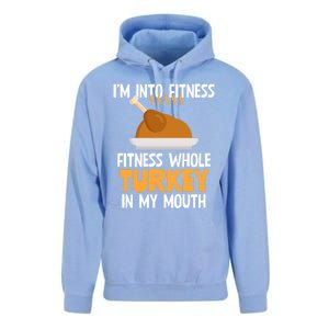 IM Into Fitness Whole Turkey In My Mouth Thanksgiving Gift Unisex Surf Hoodie