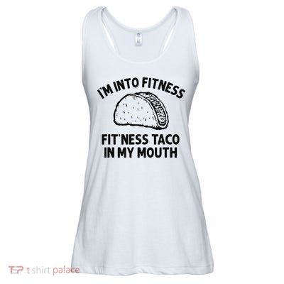 Im Into Fitness Taco In My Mouth Funny Taco Men Womens Ladies Essential Flowy Tank