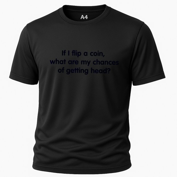 If I Flip A Coin What Are My Chances Of Getting Head? Quote Performance Shirt