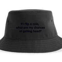 If I Flip A Coin What Are My Chances Of Getting Head? Quote Sustainable Bucket Hat