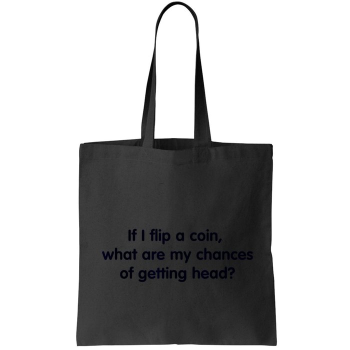 If I Flip A Coin What Are My Chances Of Getting Head? Quote Bag