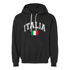 Italy Italian Flag Italia Garment-Dyed Fleece Hoodie