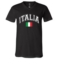 Italy Italian Flag Italia V-Neck T-Shirt