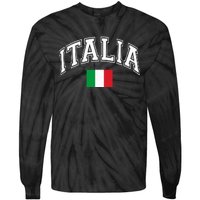 Italy Italian Flag Italia Tie-Dye Long Sleeve Shirt