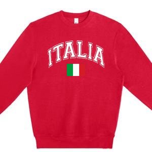 Italy Italian Flag Italia Premium Crewneck Sweatshirt