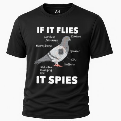 If It Flies It Spies Pigeon Whisperer Birdwatching Performance Shirt