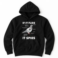 If It Flies It Spies Pigeon Whisperer Birdwatching Hoodie