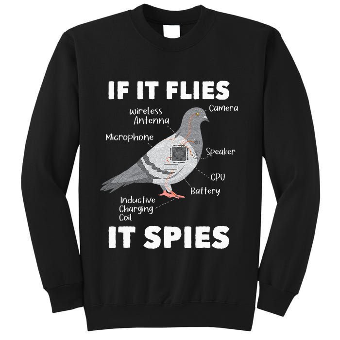 If It Flies It Spies Pigeon Whisperer Birdwatching Sweatshirt