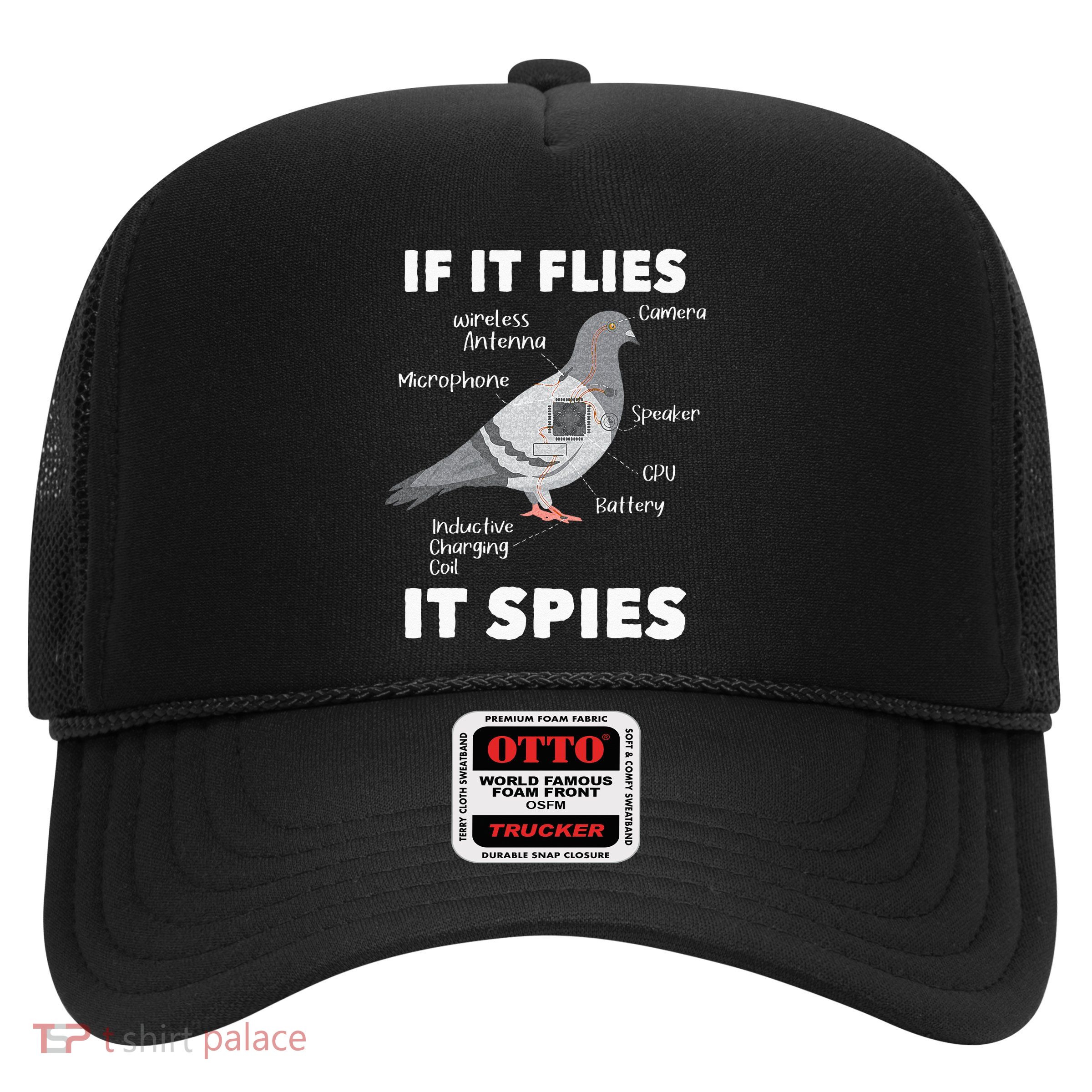 If It Flies It Spies Pigeon Whisperer Birdwatching Trucker Hat