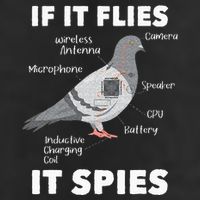 If It Flies It Spies Pigeon Whisperer Birdwatching Golf Towel
