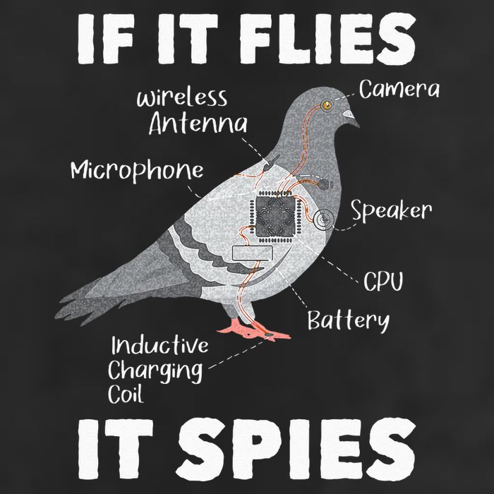 If It Flies It Spies Pigeon Whisperer Birdwatching Golf Towel