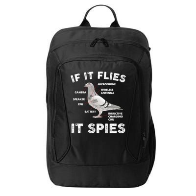 If It Flies It Spies Pigeon Anatomy Bird Funny City Backpack