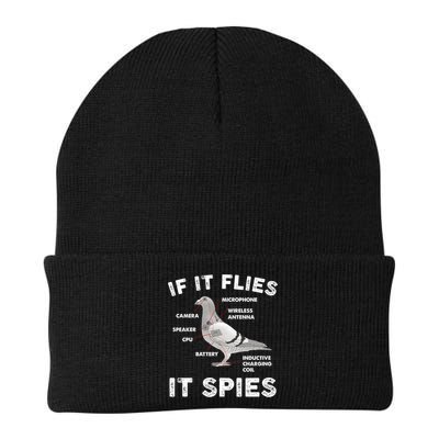 If It Flies It Spies Pigeon Anatomy Bird Funny Beanie