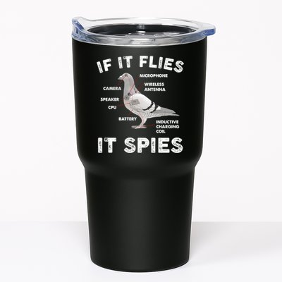 If It Flies It Spies Pigeon Anatomy Bird Funny Tumbler