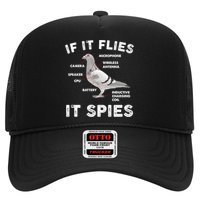 If It Flies It Spies Pigeon Anatomy Bird Funny Trucker Hat